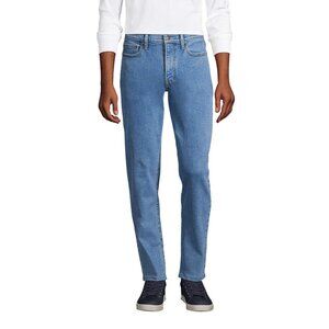 Lands' End Blue Straight Jeans Classic Denim